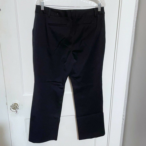 TALBOTS Barely Boot Curvy Black Trouser Dress Pant Sz 12 Petite Stretch Career - Picture 3 of 4